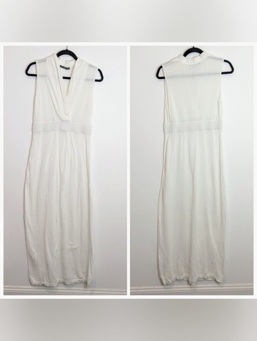 Peruvian Connection Sleeveless Maxi Dress Size M Elevated Basic Neutral